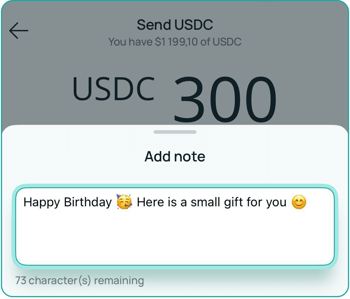 6. Drop in a note 📝 (optional)