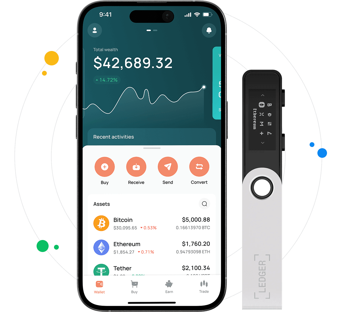 Hot and Cold storages, iPhone Bitcoin wallet